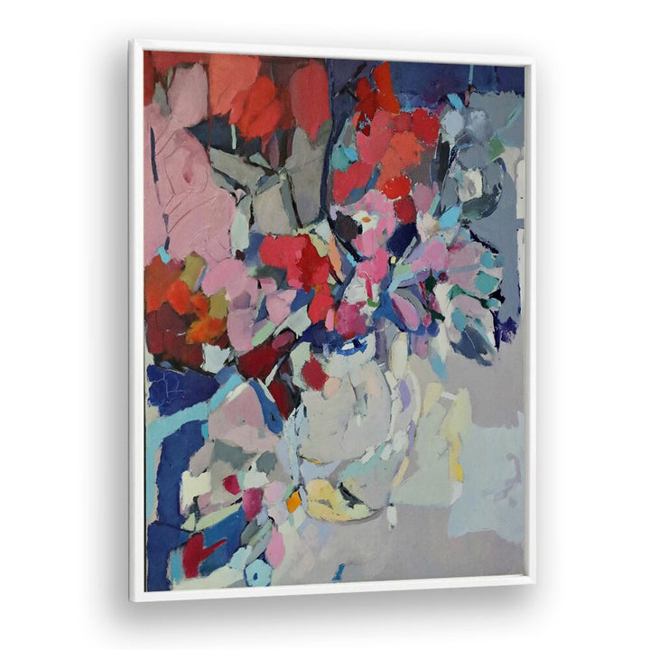 Colorful flower arrangement in a vase showcases the charm of ABSTRACT C, ABSTRACT PAINTINGS for a vibrant decor.