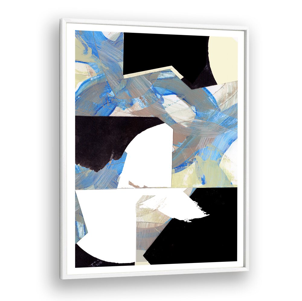 Stunning BLUE NEUTRAL BEIGE III, ABSTRACT PAINTINGS, featuring dynamic colors perfect for modern living spaces.