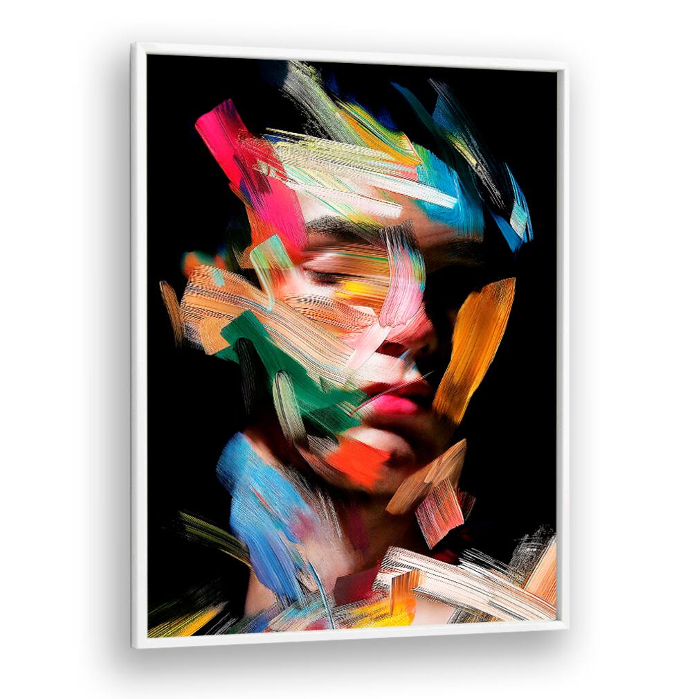 Vibrant strokes in FACELESS IV, ABSTRACT PAINTINGS by Philippe HUGONNARD showcase modern artistic expression.