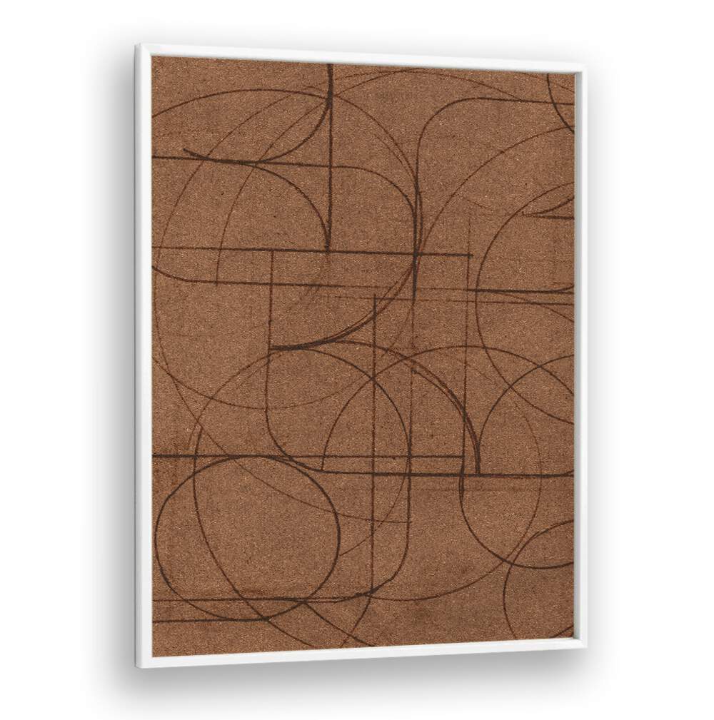 Stunning CURVED , ABSTRACT PAINTINGS in rich tones to elevate your living space with contemporary artistry.