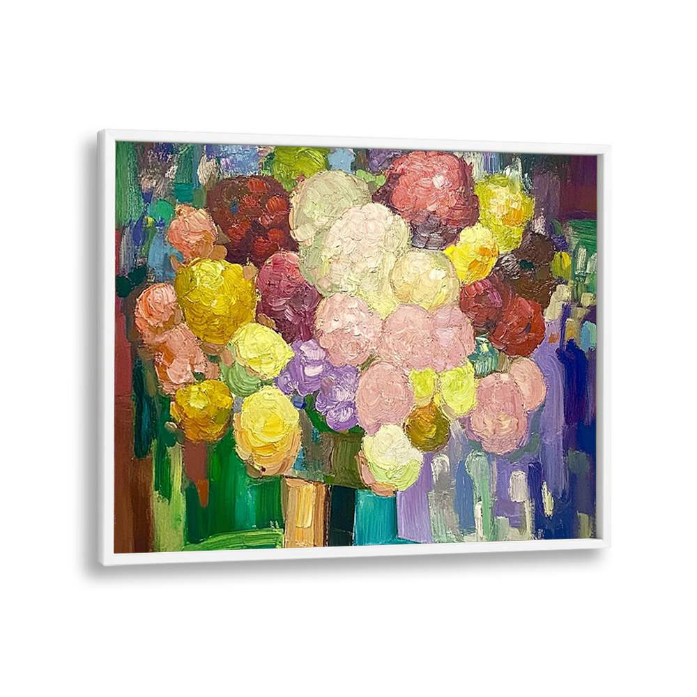 Vibrant FLOWERS IN A VASE create a stunning centerpiece, perfect for enhancing any living space with elegance.