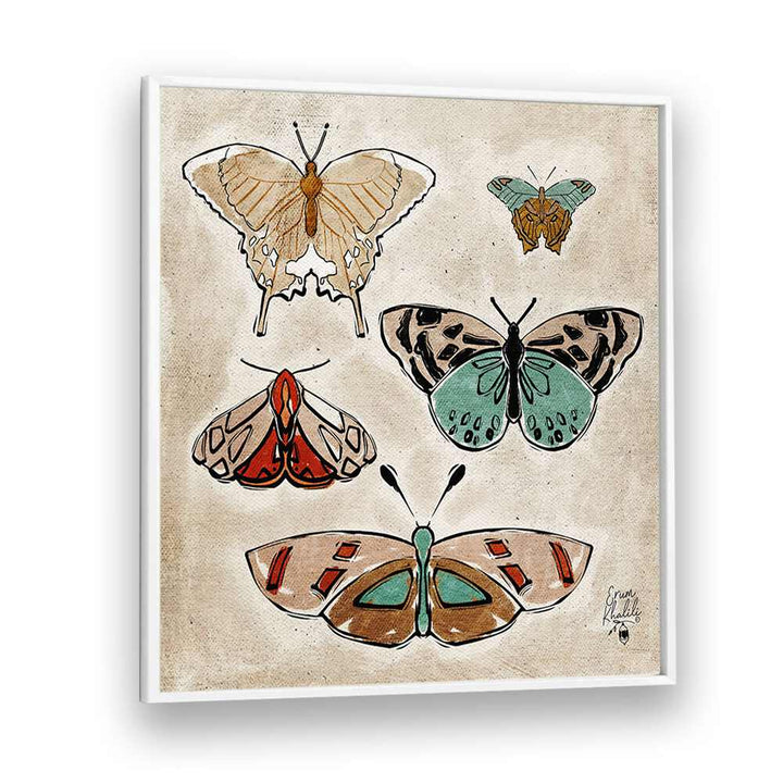 VINTAGE BUTTERFLIES, WILDLIFE PAINTINGS