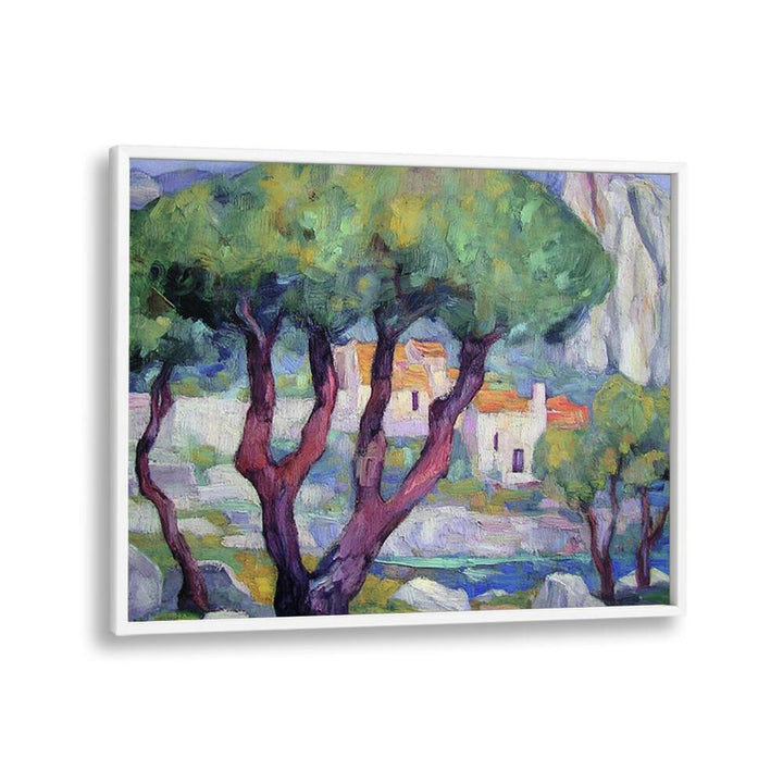 Discover the elegance of CYPRESS TREES IN THE MOUNTAINS, perfect for enhancing any serene landscape.