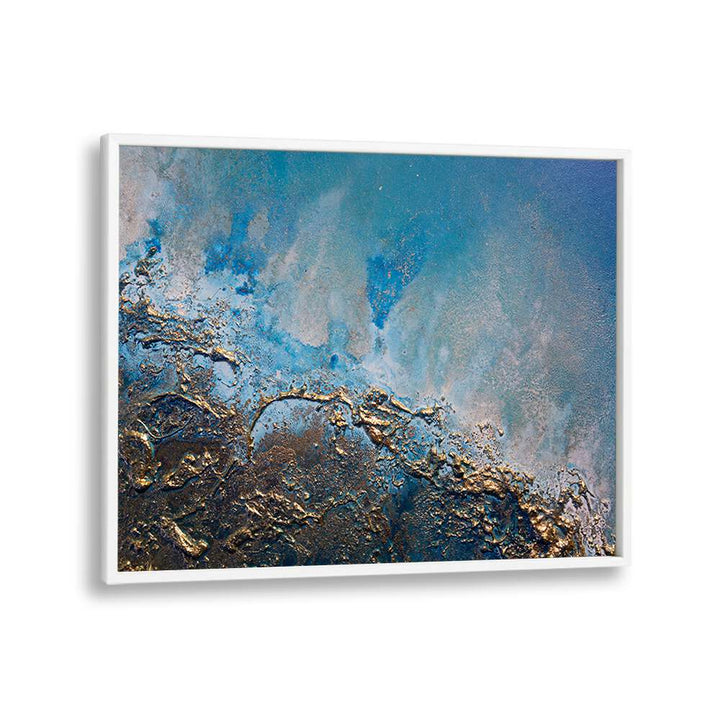 Captivating Earth and Sea Tones, Abstract Paintings blending natural hues for a serene, vibrant space transformation.