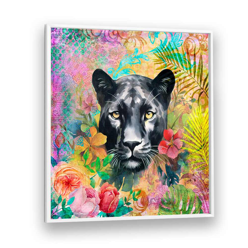 CHEETAH TROPICAL GARDEN III BY ANDREA HAASE , WILDLIFE POSTERS, WILDLIFE PAINTINGS