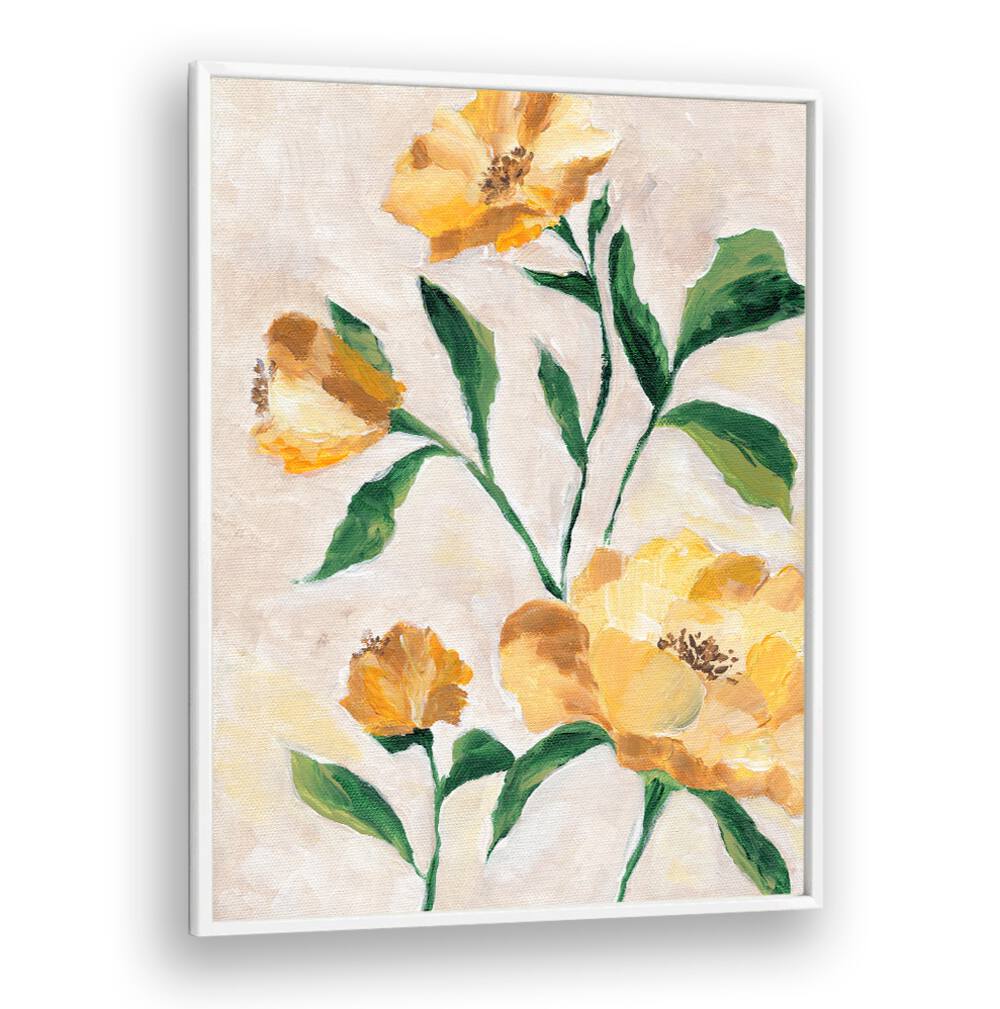 YELLOW CAMELLIA , FLORAL FLOWER PAINTINGS