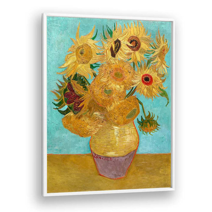 VINCENT VAN GOGH'S VASE WITH TWELVE SUNFLOWERS (1888–1889), VINTAGE PAINTINGS