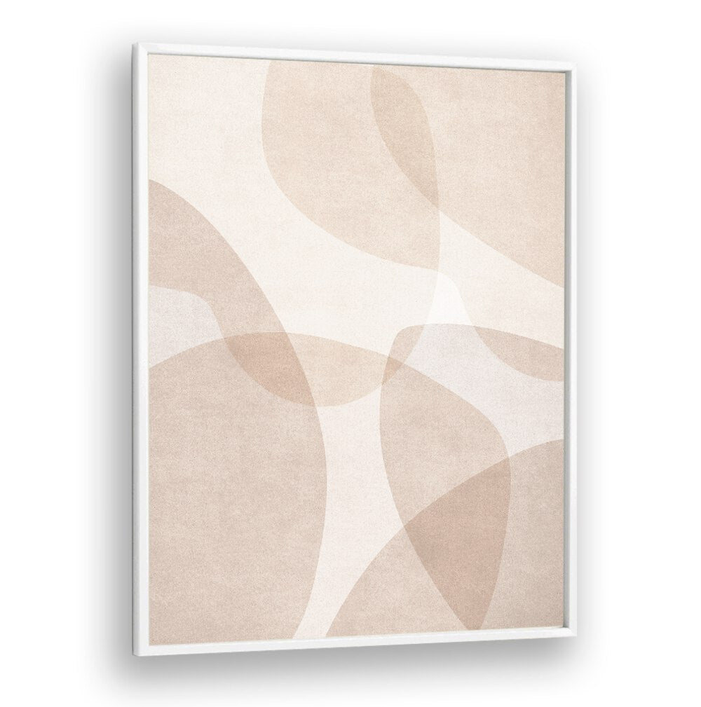 ABSTRACT BEIGE GEOMETRIC ART