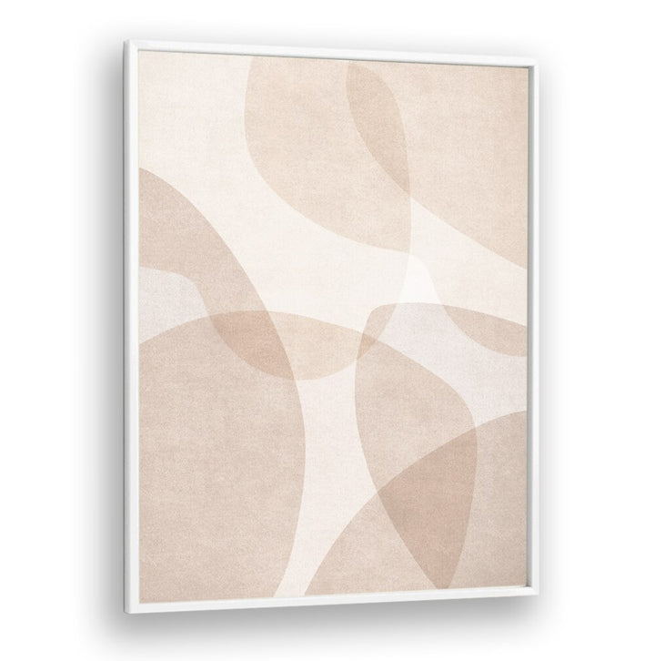 ABSTRACT BEIGE GEOMETRIC ART