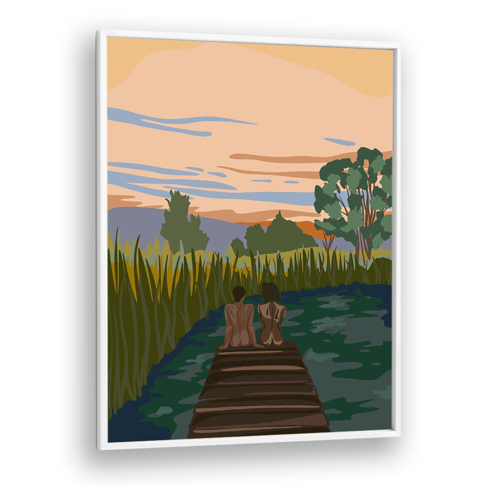 OH MIRROR IN THE SKY , LANDSCAPE PAINTINGS