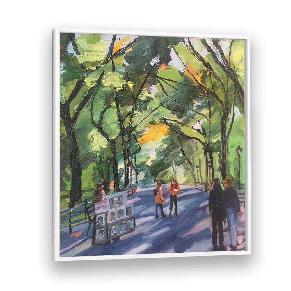 CENTRAL PARK COUPLE , LANDSCAPE PAINTINGS