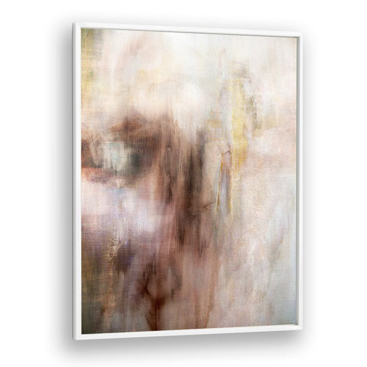 Ethereal forms blend softly in this abstract painting, perfect for enhancing any modern decor. Ideal for art lovers.