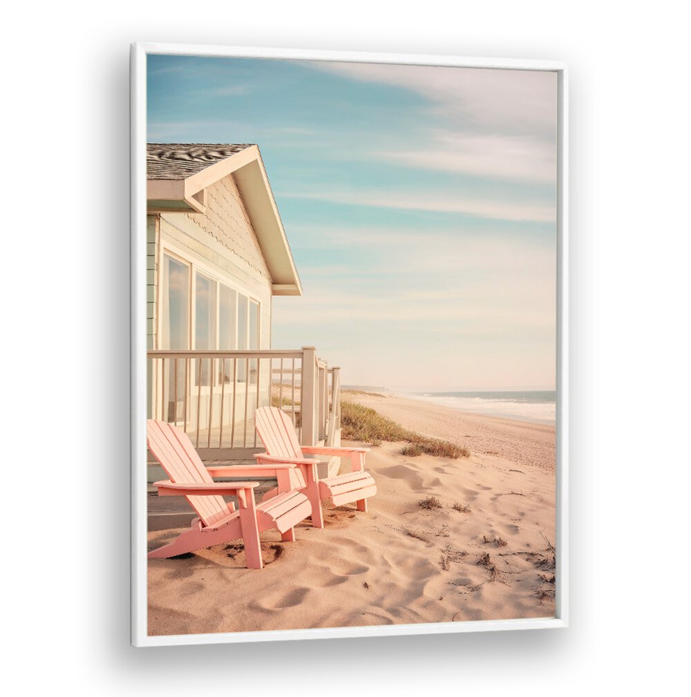 Serene ALONG THE BEACH, BEACH PAINTINGS showcase tranquil shorelines and cozy seating for your coastal home decor.