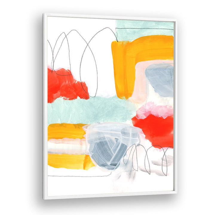 Vibrant ABSTRACT PAINTING XVI, showcasing modern elegance with colorful shapes, perfect for enhancing any space.