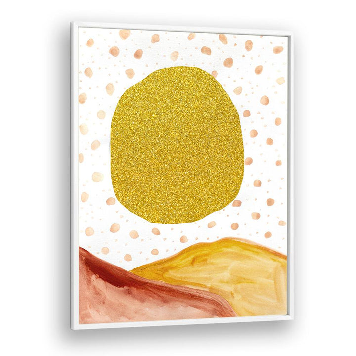 Bright and playful GLITTER SUN, KIDS ROOM PAINTINGS featuring gold accents, perfect for children’s decor.