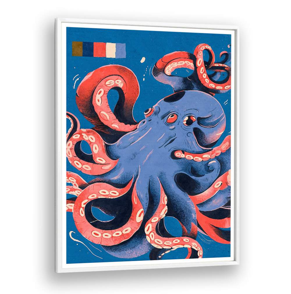 Vibrant OCTOPUS , BEACH PAINTINGS showcase marine life charm, perfect for enhancing your home decor.