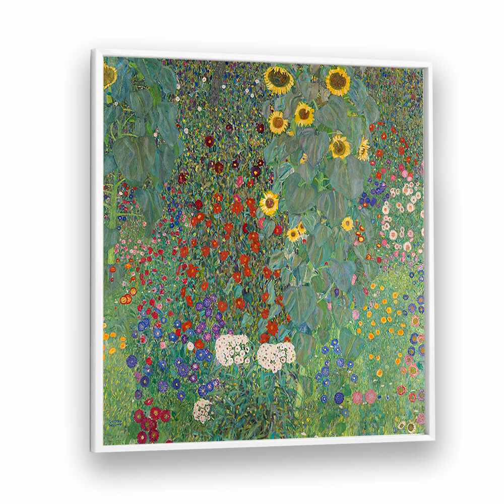 FARM GARDEN WITH SUNFLOWERS (1907) , VINTAGE PAINTINGS