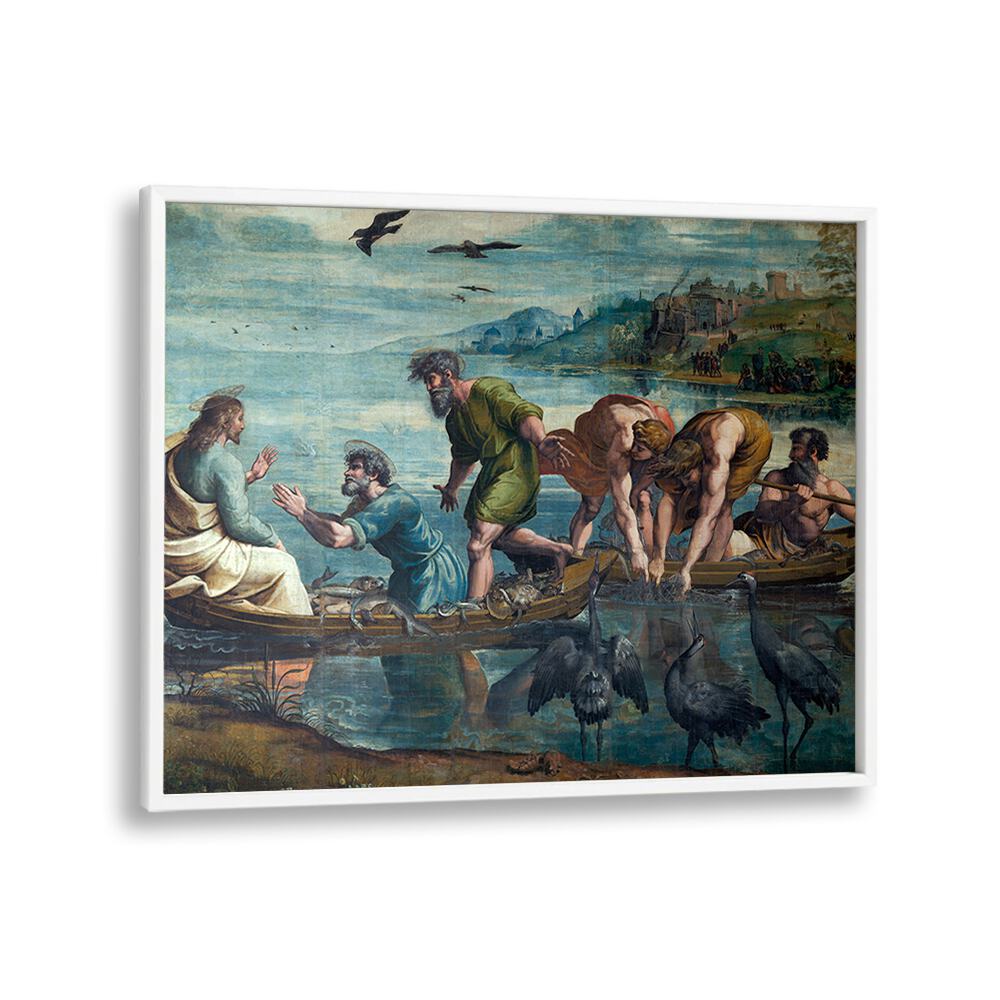 THE MIRACULOUS DRAFT OF FISHES (1515–1516) BY RAPHAEL RAFFAELLO , VINTAGE PAINTINGS