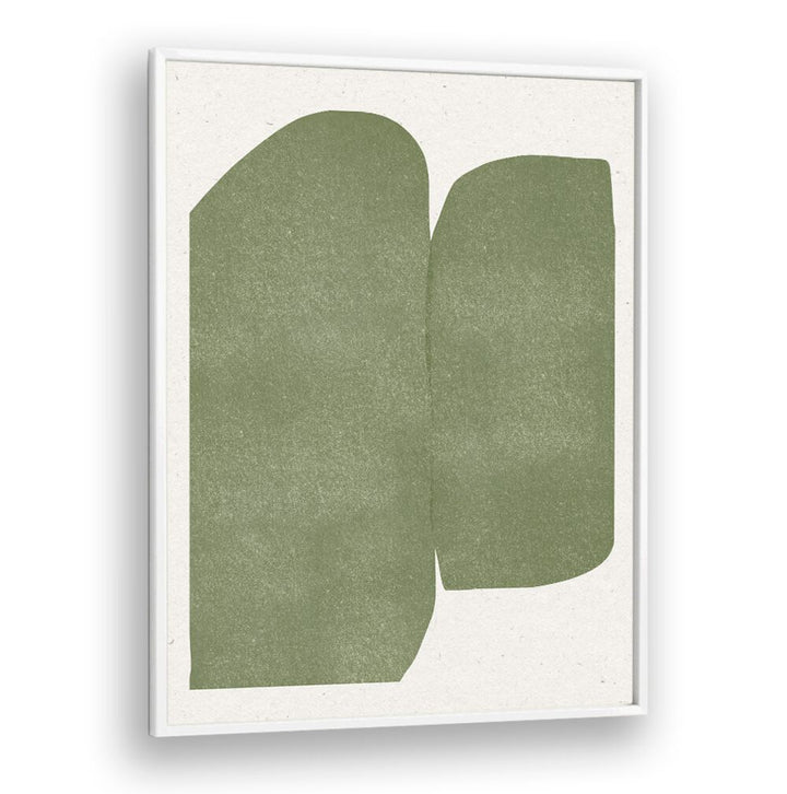 GREEN PAPER CUT MODERN , ABSTRACT PAINTINGS