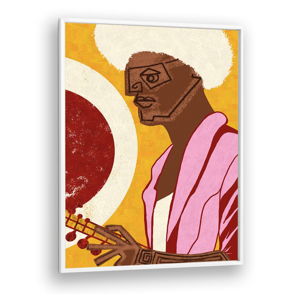 Colorful MUSICIAN GUY IV, MOVIE POSTERS design featuring a musician, perfect for inspiring creativity in art and music.