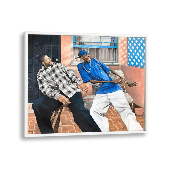 FRIDAY, AFRICAN ART PAINTINGS showcase vibrant characters enjoying life, perfect for adding style to your space.