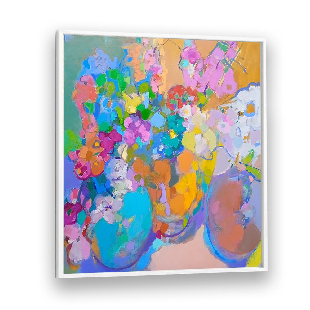 Bright and colorful SUNSHINE, ABSTRACT PAINTINGS, perfect for elevating your home decor with vibrant cheer.