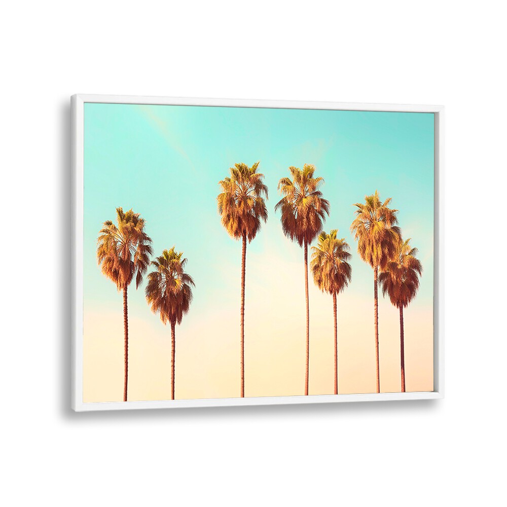 Colorful HOLLYWOOD PALMS, BEACH PAINTINGS create a tropical vibe, perfect for transforming your living space.