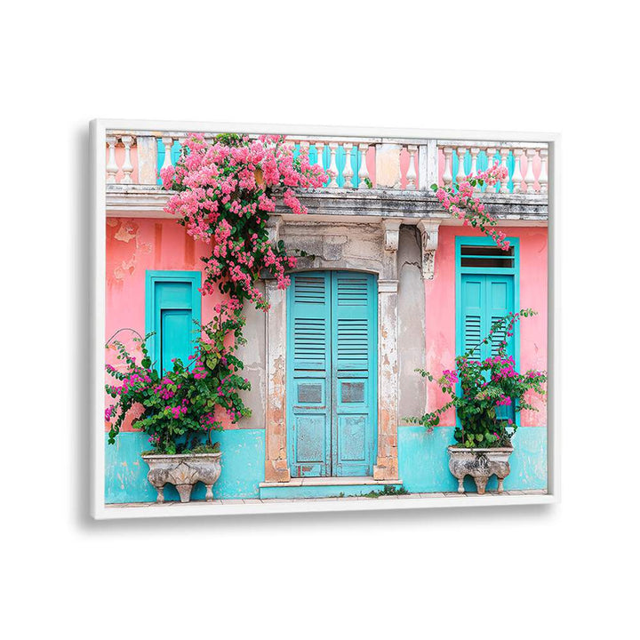 PASTEL COLONIAL FACADE , BEACH PAINTINGS