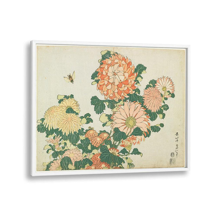 CHRYSANTHEMUMS AND HORSEFLY (CA.1833–1834)   BY KATSUSHIKA HOKUSAI, JAPANESE PAINTINGS