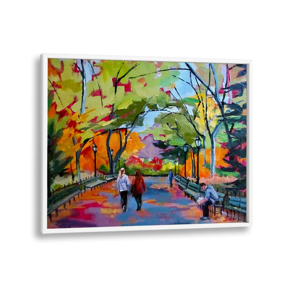 CENTRAL PARK WALK , LANDSCAPE PAINTINGS