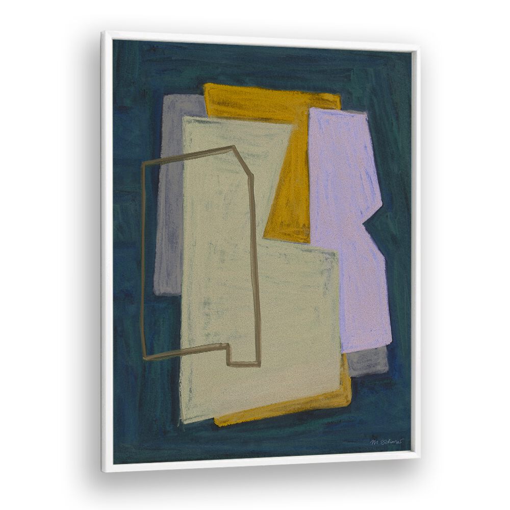 CHALK AND SHAPES I , ABSTRACT PAINTINGS