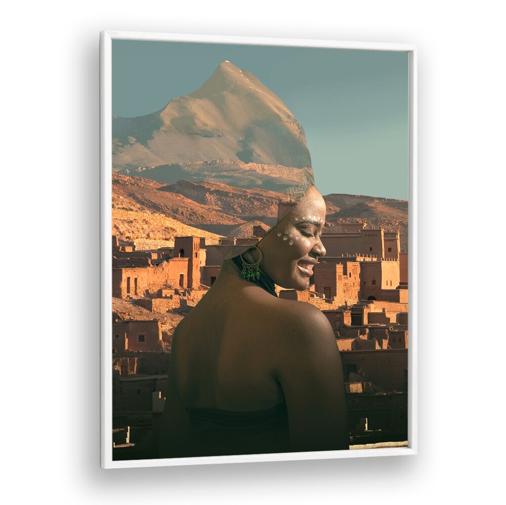 Elevate your space with the MOROCCAN QUEEN, AFRICAN ART PAINTINGS, celebrating Moroccan heritage and elegance.