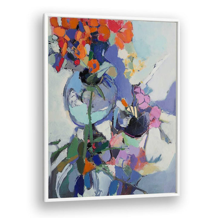 Vibrant ORANGE POPPIES, ABSTRACT PAINTINGS enhance your space with stunning colors and artistic flair. Perfect for decor.