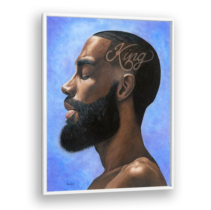 Stunning KING, AFRICAN ART PAINTINGS showcasing power and sophistication in a captivating portrait. Perfect for your collection.