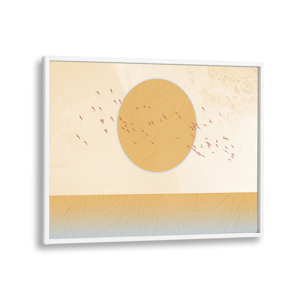 Brighten your space with GOLDEN SUN, LANDSCAPE PAINTINGS, featuring a stunning sun and elegant hues for any decor.