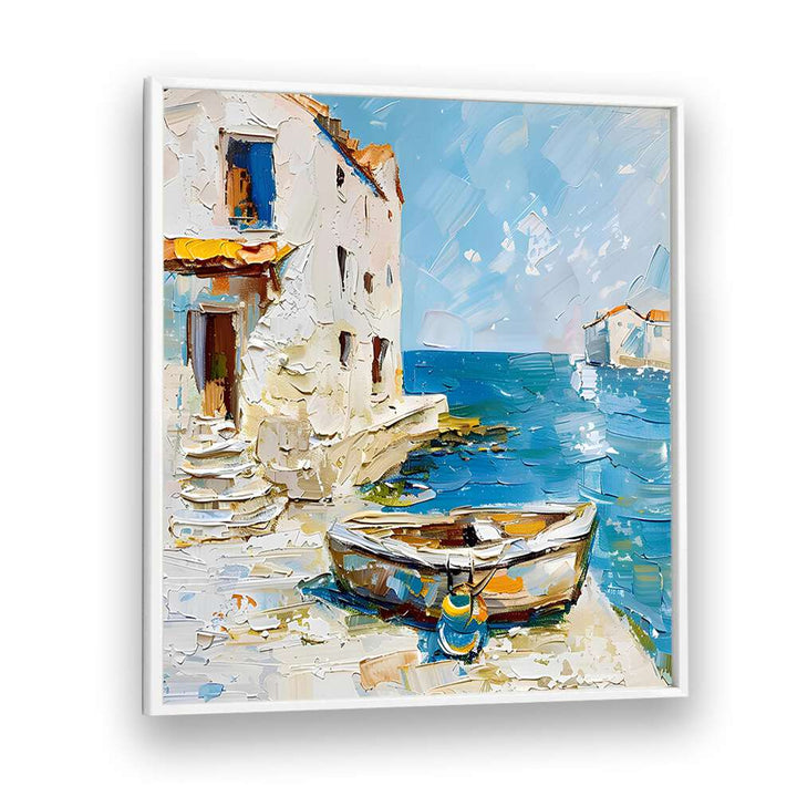Relaxing coastal scene featuring the MALLORCA THERAPY RESET, a premium product for mind and body rejuvenation.