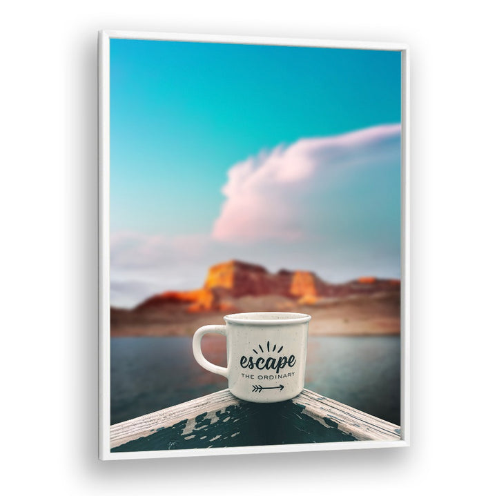 Stylish mug with "escape the ordinary" design, perfect for inspiration from ESCAPE USA TRAVEL, QUOTES collection.