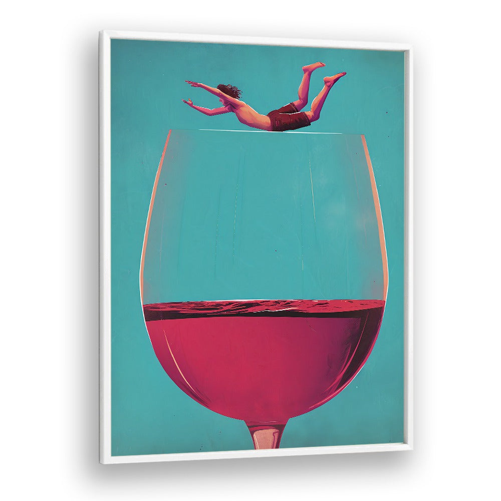 WINE DIVE BY ANDREAS MAGNUSSON, BAR POSTERS , BAR ART PRINTS