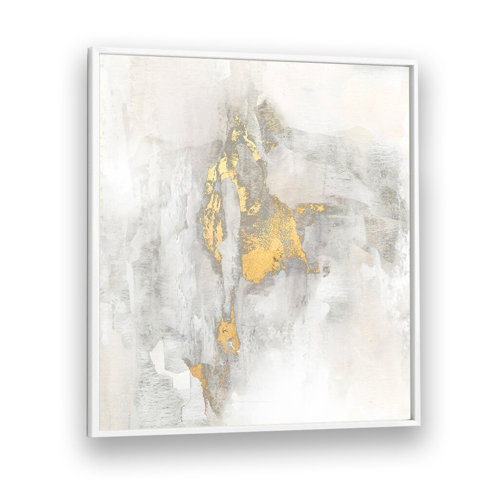 Elegant abstract artwork featuring gold accents, titled "YOSEMITE FALLS II, ABSTRACT PAINTINGS," perfect for modern decor.