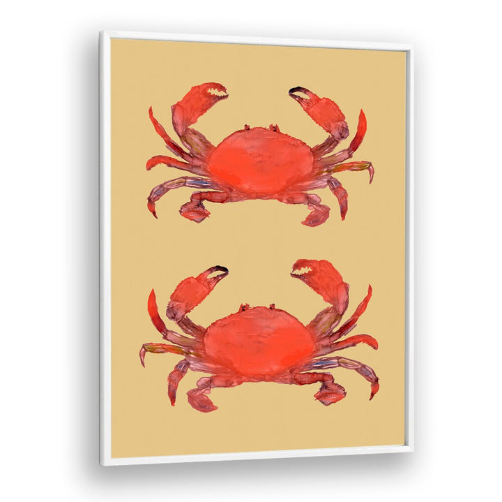 Vibrant CRAB POSTER II, BEACH PAINTINGS brings coastal charm to your space, perfect for beach lovers.