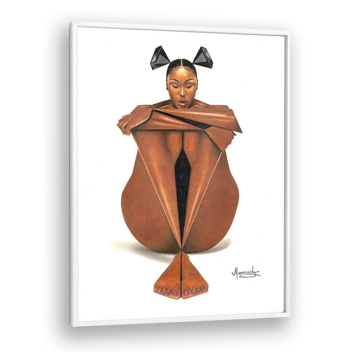 Stunning BLACKDIAMOND, PORTRAITS artwork featuring a captivating figure, perfect for elegant home decor.
