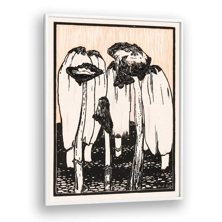 INK MUSHROOMS (1915)  , VINTAGE PAINTINGS