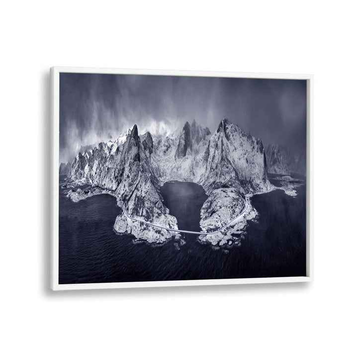 LOFOTEN IN A STORMY DAY - BW BY MICHAEL ZHENG , LANDSCAPE PHOTO PRINTS