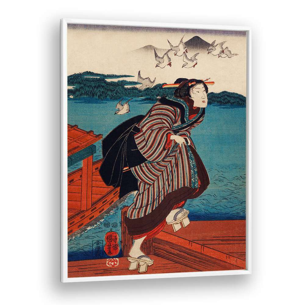 SANBASHI NO ONNA BY UTAGAWA KUNIYOSHI (1753-1806), JAPANESE PAINTINGS