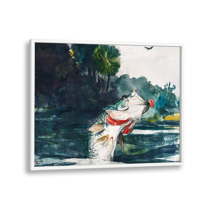 LIFE-SIZE BLACK BASS (1904)  , VINTAGE PAINTINGS
