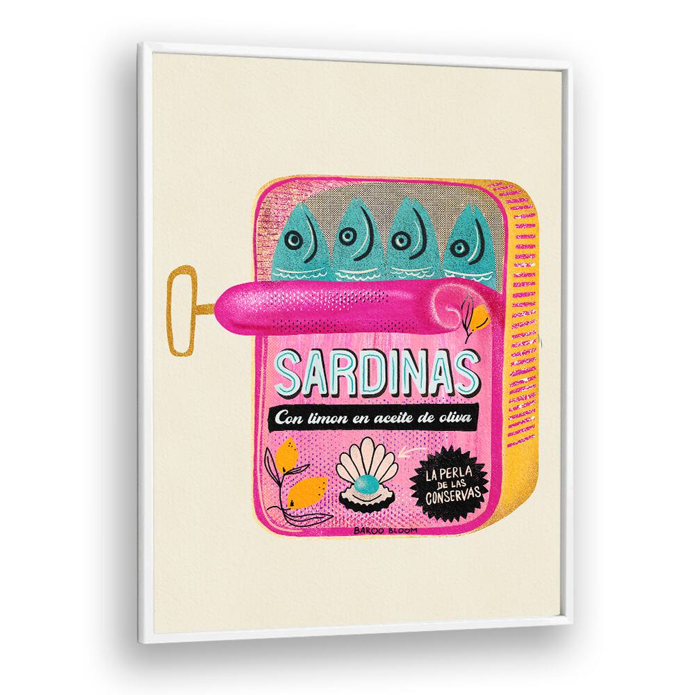 SARDINES TIN CAN BY BAROO BLOOM , WALL ART PRINTS