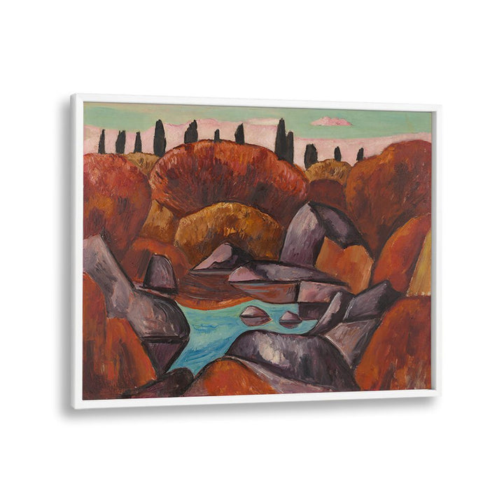 FLAMING POOL—DOGTOWN (1931) , VINTAGE PAINTINGS