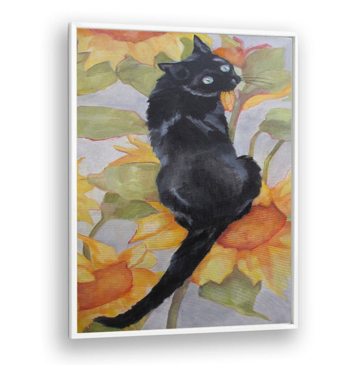 BLACK CAT , ANIMAL PAINTINGS