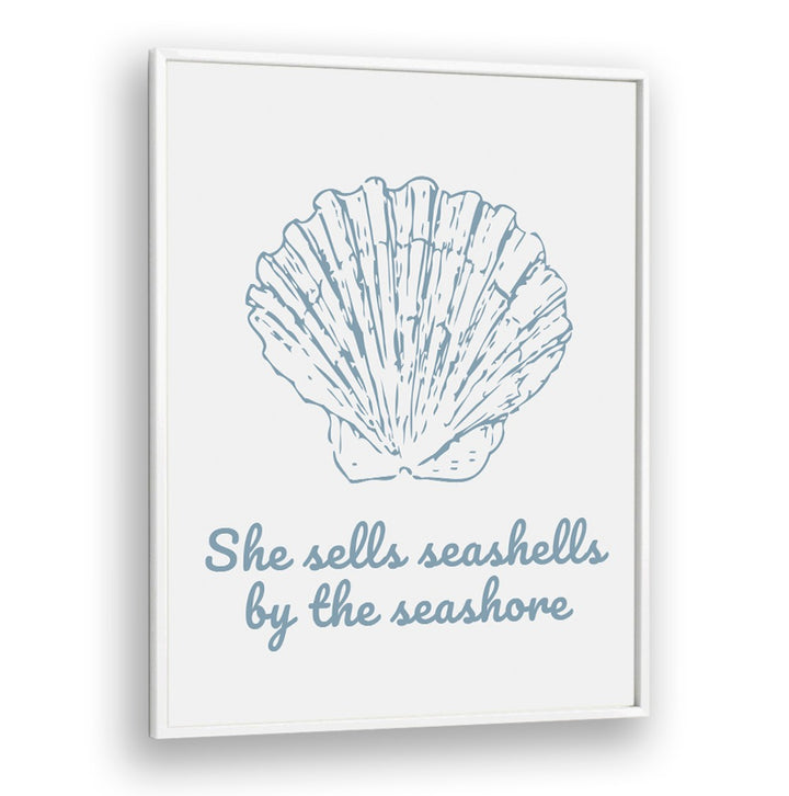 SHE SELLS SEASHELLS, BEACH PAINTINGS showcase a delicate seashell design, perfect for ocean lovers and serene decor.