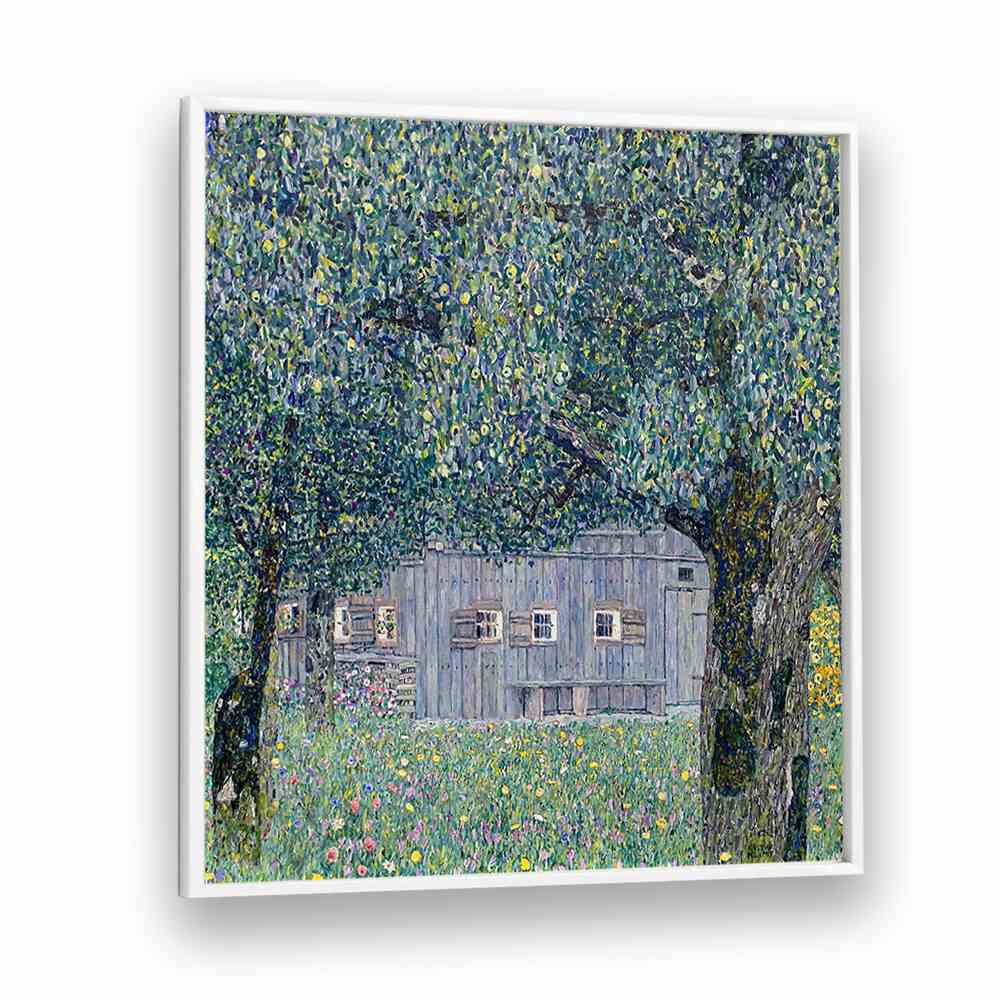 FARMHOUSE IN UPPER AUSTRIA (1911-1912) , VINTAGE PAINTINGS